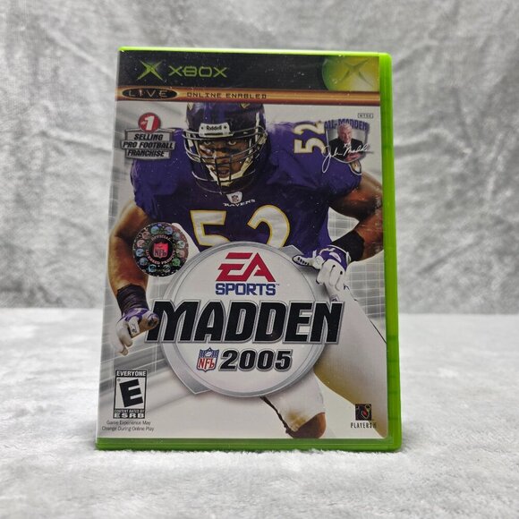 Madden NFL 2005 Xbox Original Ray Lewis Cover Pre Owned Very Light Scratches - Picture 1 of 3